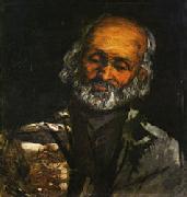Paul Cezanne Head of and Old Man painting